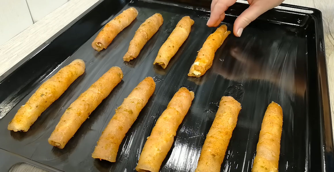 Пошаговый рецепт куриных рулетиков - шаг 9