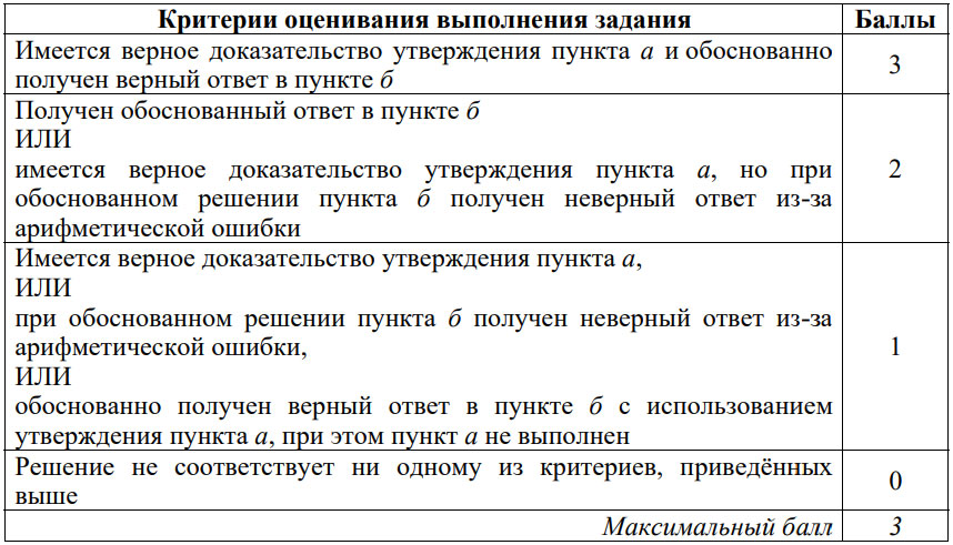 Задание №14 (стереометрия) критерии оценивания