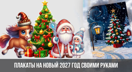 Плакаты на Новый 2027 год своими руками