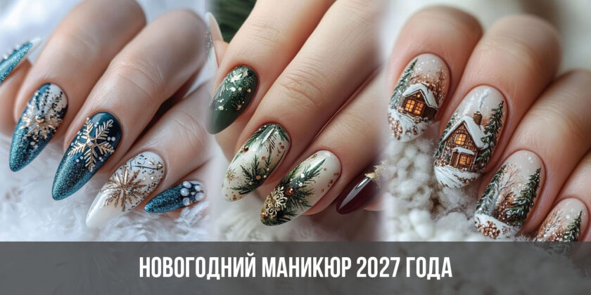 Новогодний маникюр 2027 года