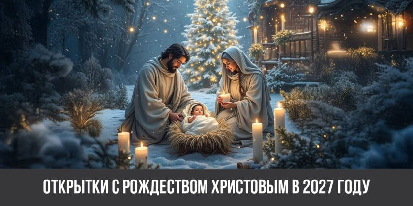Открытки с Рождеством Христовым в 2027 году