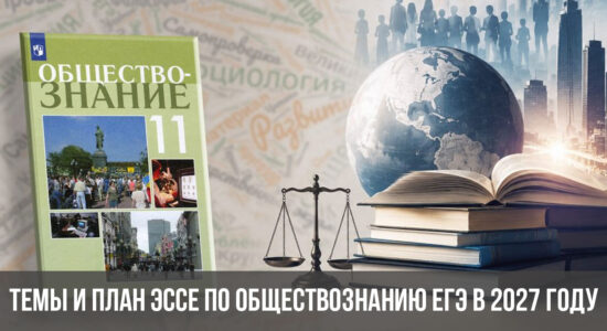 Темы и план эссе по обществознанию ЕГЭ в 2027 году